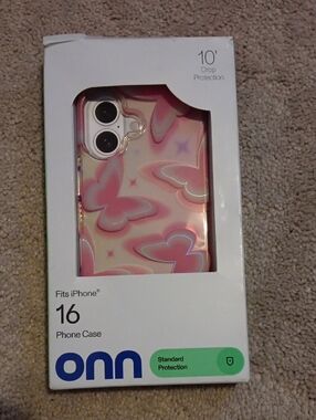 On Running Pink Butterfly Iridescent iPhone 16 Case